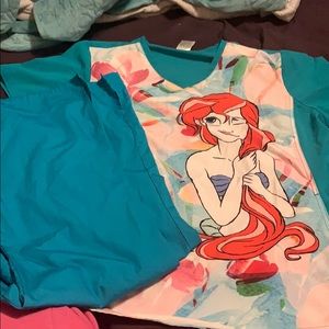 Little Mermaid Scrub Set